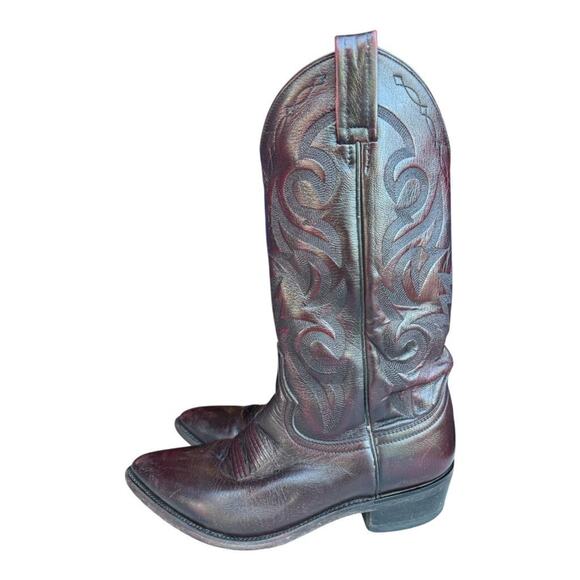 Dan Post Milwaukee Cowboy Boot Oxblood Men size 8 D - Picture 2 of 13